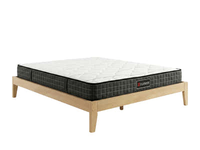 Sovo Bed Frame White & Xclusive X20 Mattress - Super King