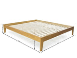 Sovo Bed Frame Oak - Super King