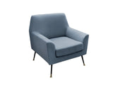 Leisure Chair Velvet - Light Blue