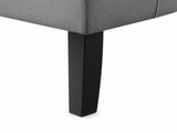 Cambia Tub Chair with Ottoman Velvet - Dark Grey
