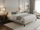 DS Breezy Bed Frame Beige - Double