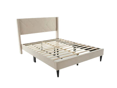 Breezy Bed Frame Beige - Double