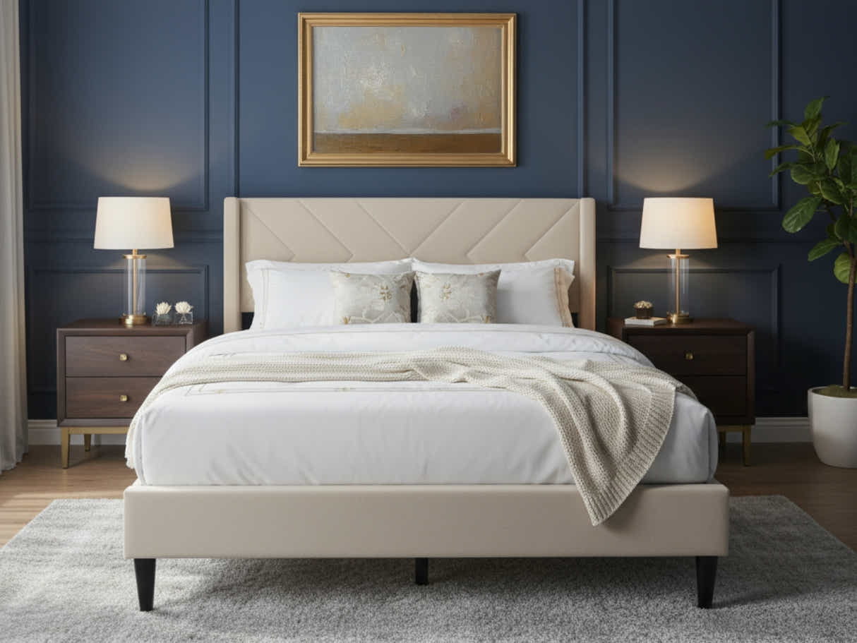 DS Breezy Bed Frame Beige - Double