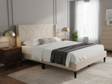 DS Breezy Bed Frame Beige - Queen