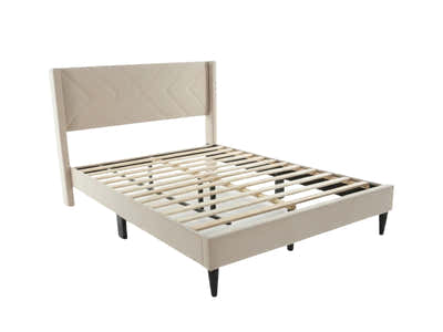 Breezy Bed Frame Beige - Queen