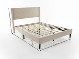 DS Breezy Bed Frame Beige - Queen