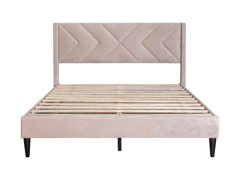 Breezy Bed Frame Beige - Queen