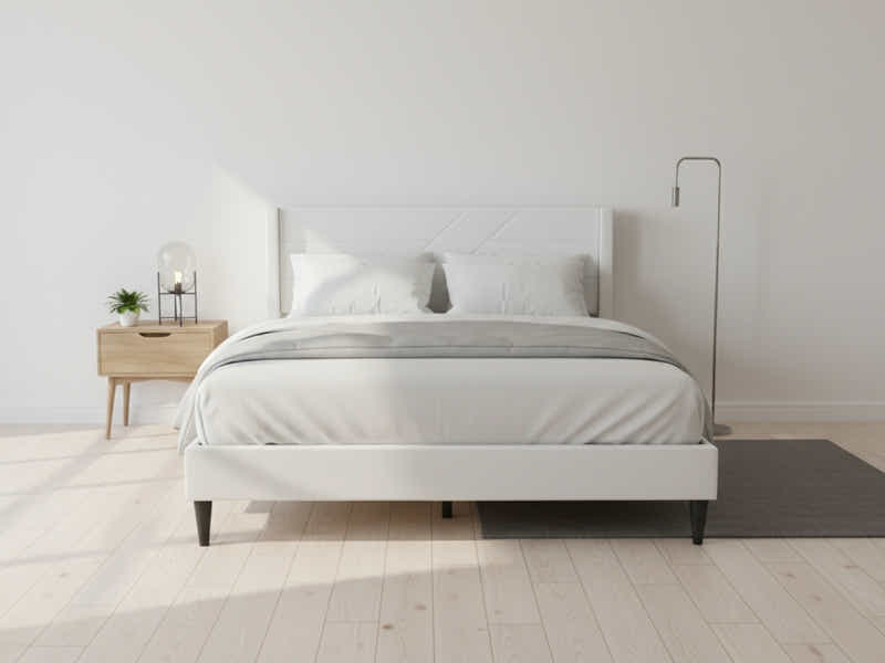 DS Galenia Bed Frame Beige - Double