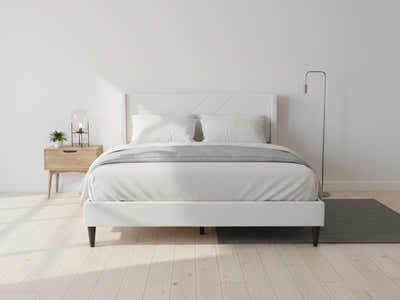 DS Galenia Bed Frame Beige - Double