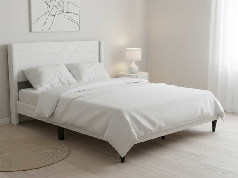 DS Galenia Bed Frame Beige - Double
