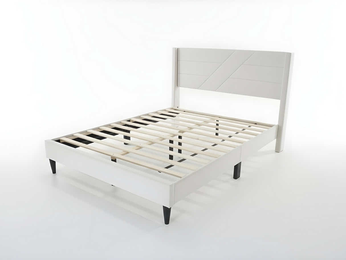 Galenia Bed Frame Beige - Double