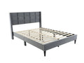 Neron Velvet Bed Frame Charcoal - Double