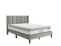 Neron Velvet Bed Frame Charcoal & Boucle22 Mattress - Double