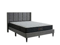 Neron Velvet Bed Frame Charcoal & Xclusive X20 Mattress - Double
