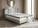 Neron Velvet Bed Frame Charcoal & GEL30 Mattress - Queen