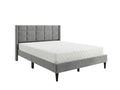 Neron Velvet Bed Frame Charcoal & Bon15 Mattress - Queen