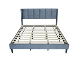 DS Neron Velvet Bed Frame Charcoal - King