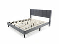 Neron Velvet Bed Frame Charcoal - King