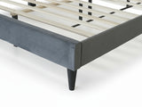 DS Neron Velvet Bed Frame Charcoal - King