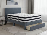 Rae Bed Frame With Drawer & Euro Top Mattress K34 - Double
