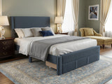 Rae Bed Frame With Drawer - Queen