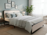 DS Haisla Velvet Bed Frame Cream - Queen
