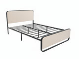 DS Haisla Velvet Bed Frame Cream - Queen