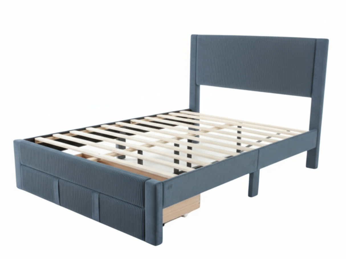 Rae Bed Frame With Drawer - Queen