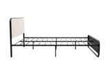 DS Haisla Velvet Bed Frame Cream - Queen