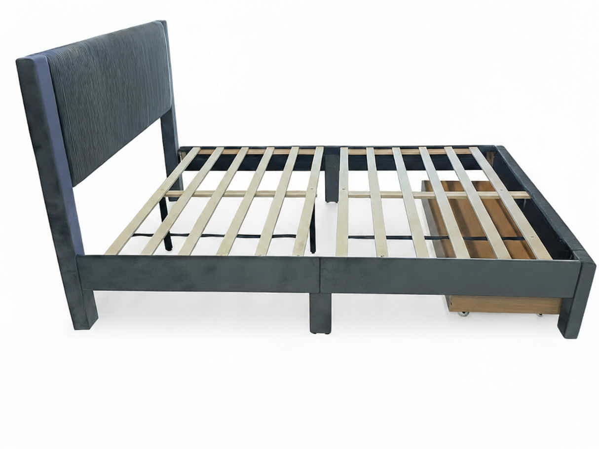 Rae Bed Frame With Drawer - Queen