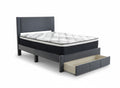 Rae Bed Frame With Drawer & Euro Top Mattress J32 - Queen