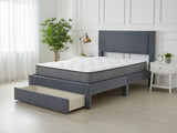 Rae Bed Frame With Drawer & FIRM23 Mattress - Queen (Combo)