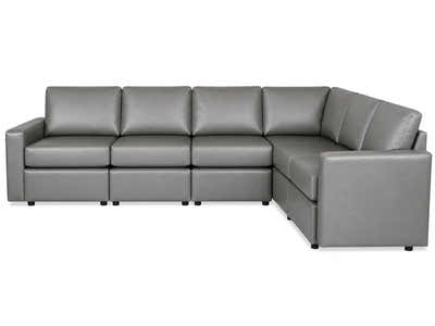 Sonya 6 Seater Modular Sofa PU - Grey