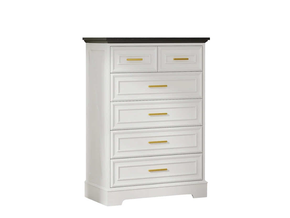 6-Drawer Dresser - White