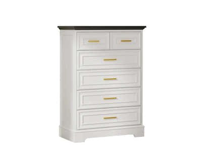 6-Drawer Dresser - White