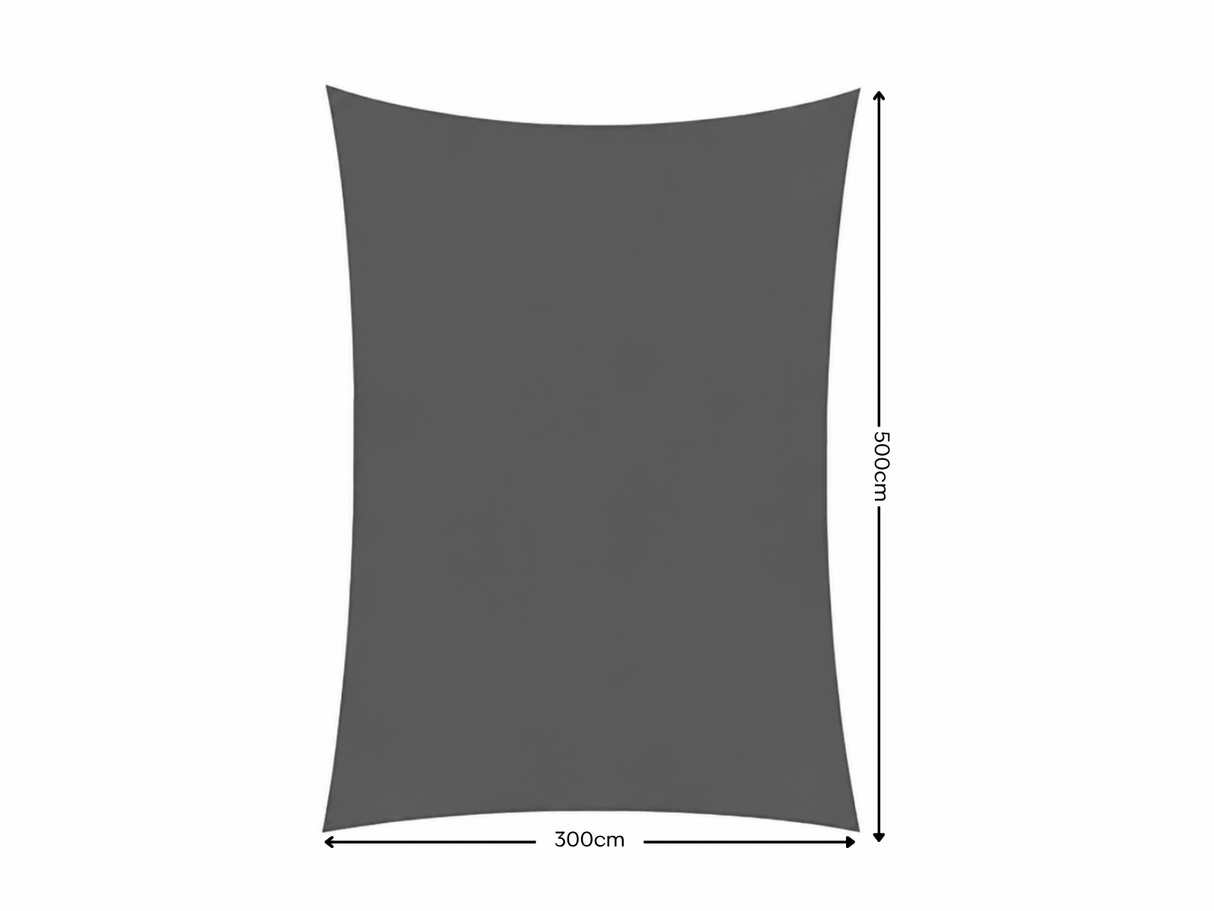 Shade Sail 3m x 5m - Grey
