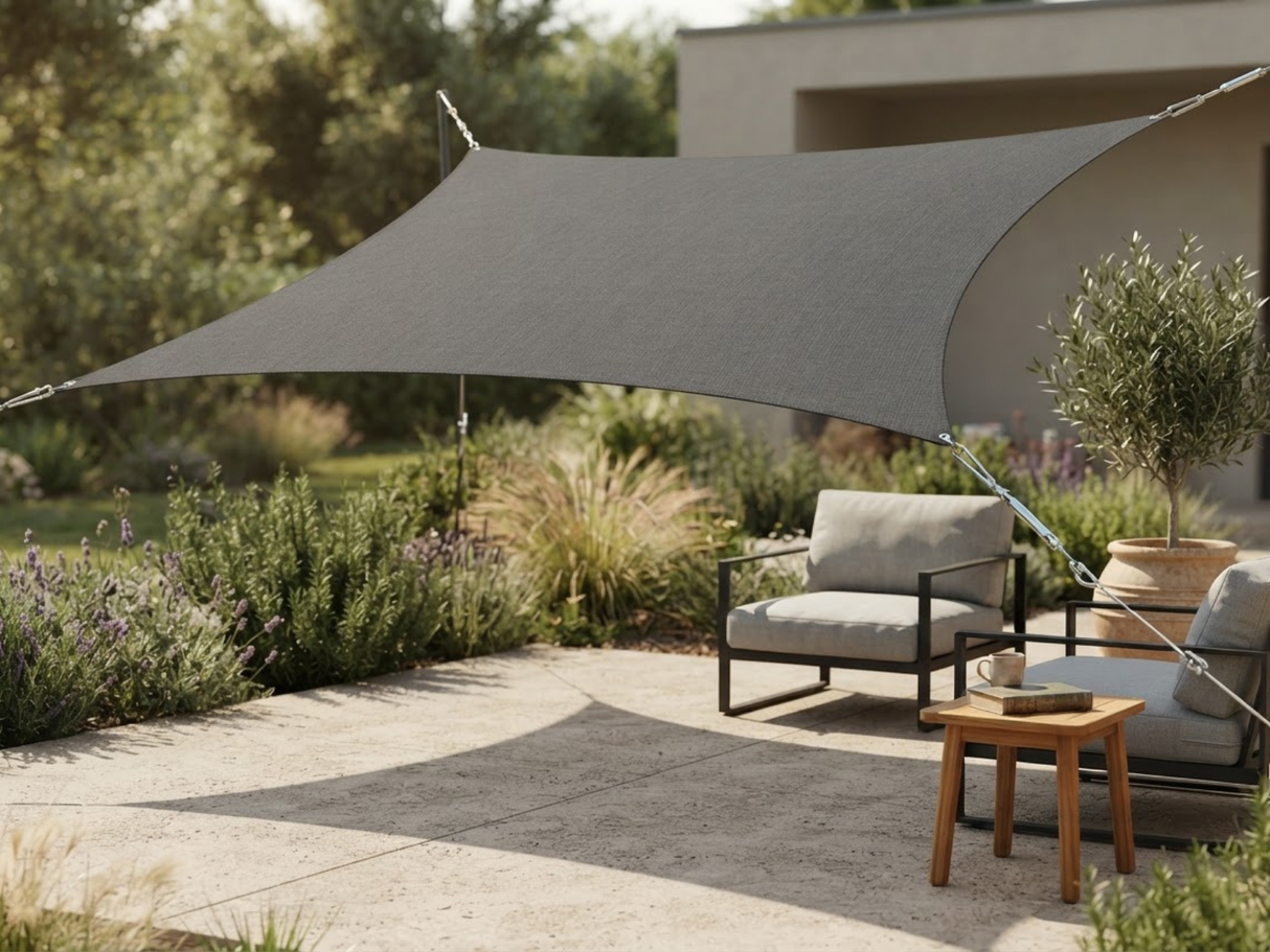Shade Sail 3m x 5m - Grey