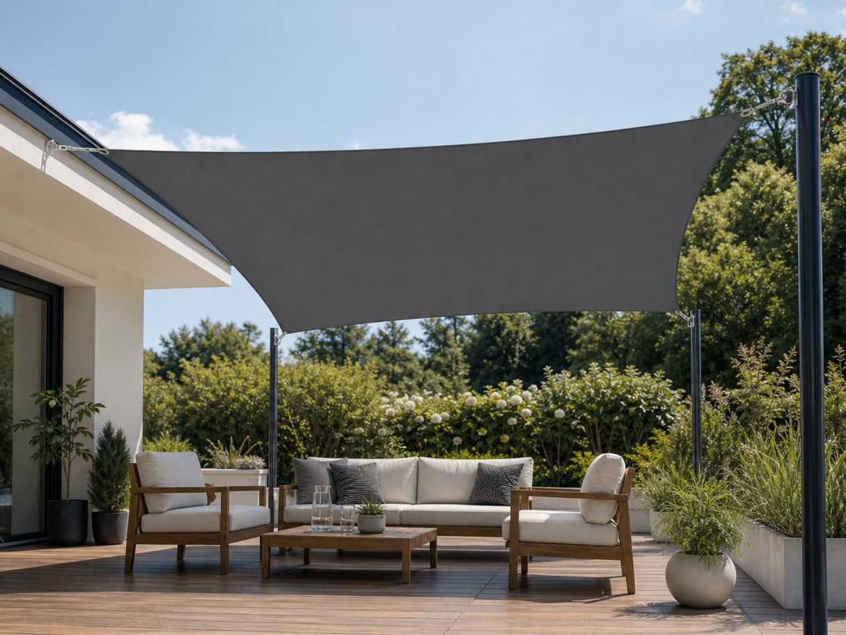 Shade Sail 3m x 5m - Grey