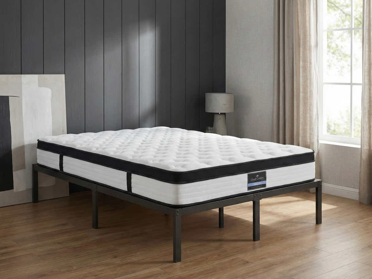 Xclusive Metal Platform Bed & G31 Mattress - Double