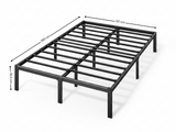 Xclusive Metal Platform Bed Frame - Double