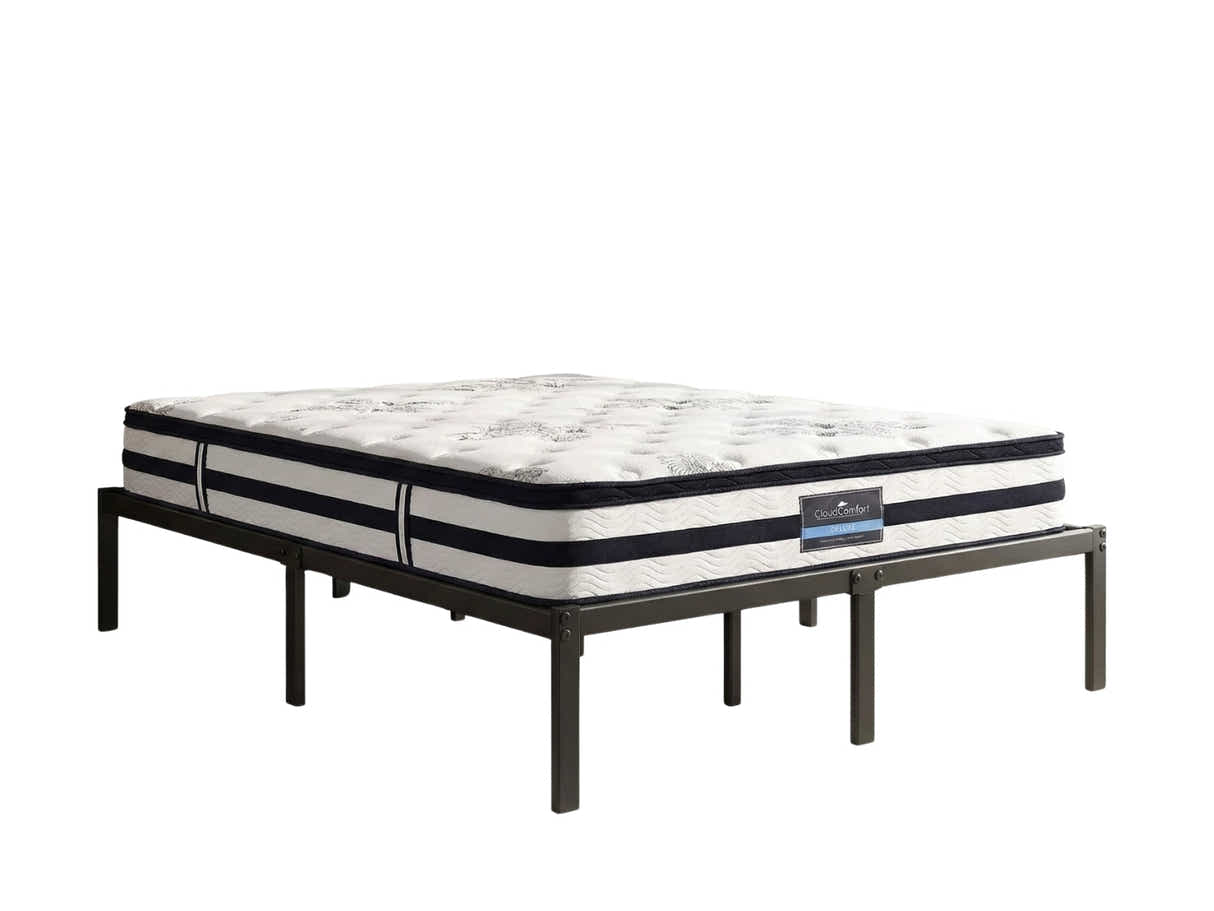 Xclusive Metal Platform Bed & K34 Mattress - Queen