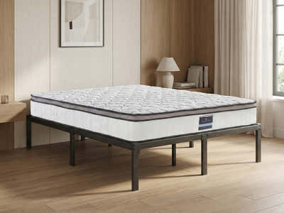 Xclusive Metal Platform Bed & GEL30 Memory Foam Mattress - Queen