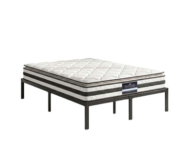 Xclusive Metal Platform Bed & Bon21 Mattress - Queen