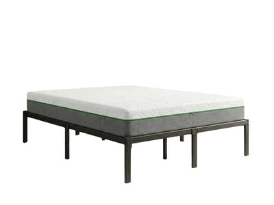 Xclusive Metal Platform Bed & 3 Way Mattress - Queen