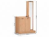 Ingang Shoe and Coat Storage With Mirror