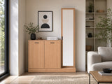 Ingang Shoe and Coat Storage With Mirror
