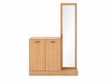Ingang Shoe and Coat Storage With Mirror