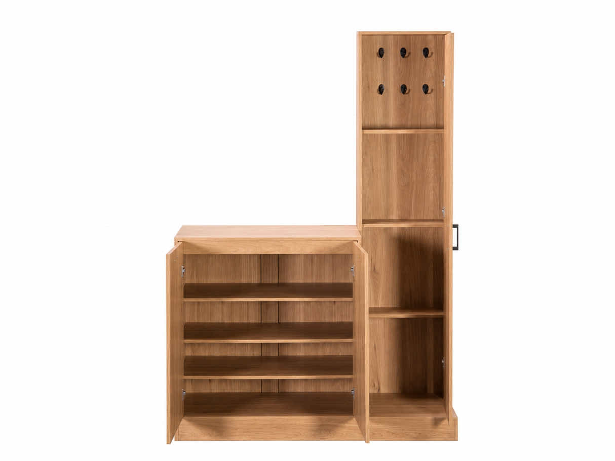 Ingang Shoe and Coat Storage With Mirror