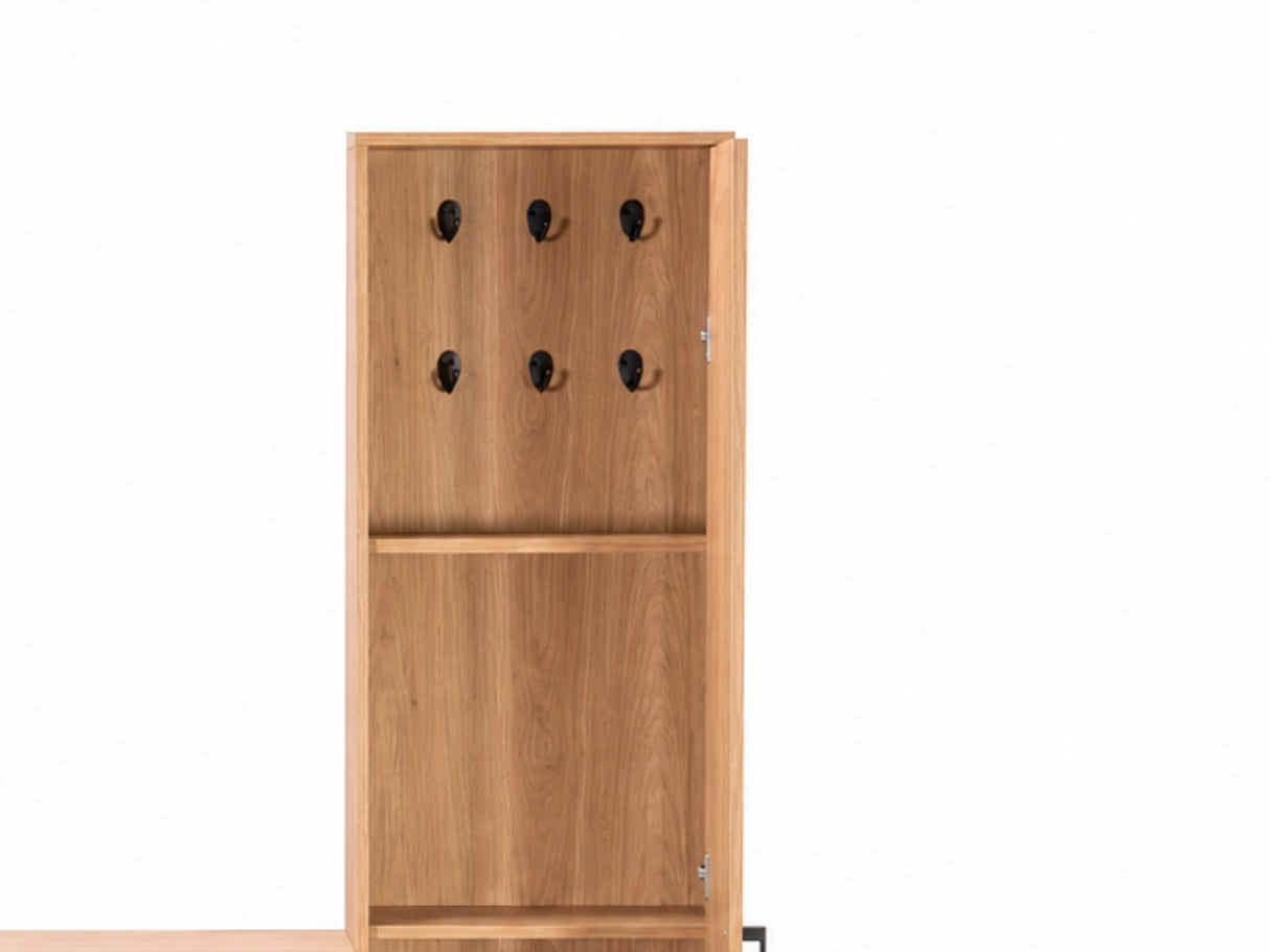 Ingang Shoe and Coat Storage With Mirror