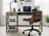 Writing Desk Rustic Oak & Rocket Wooden Executive Office Chair